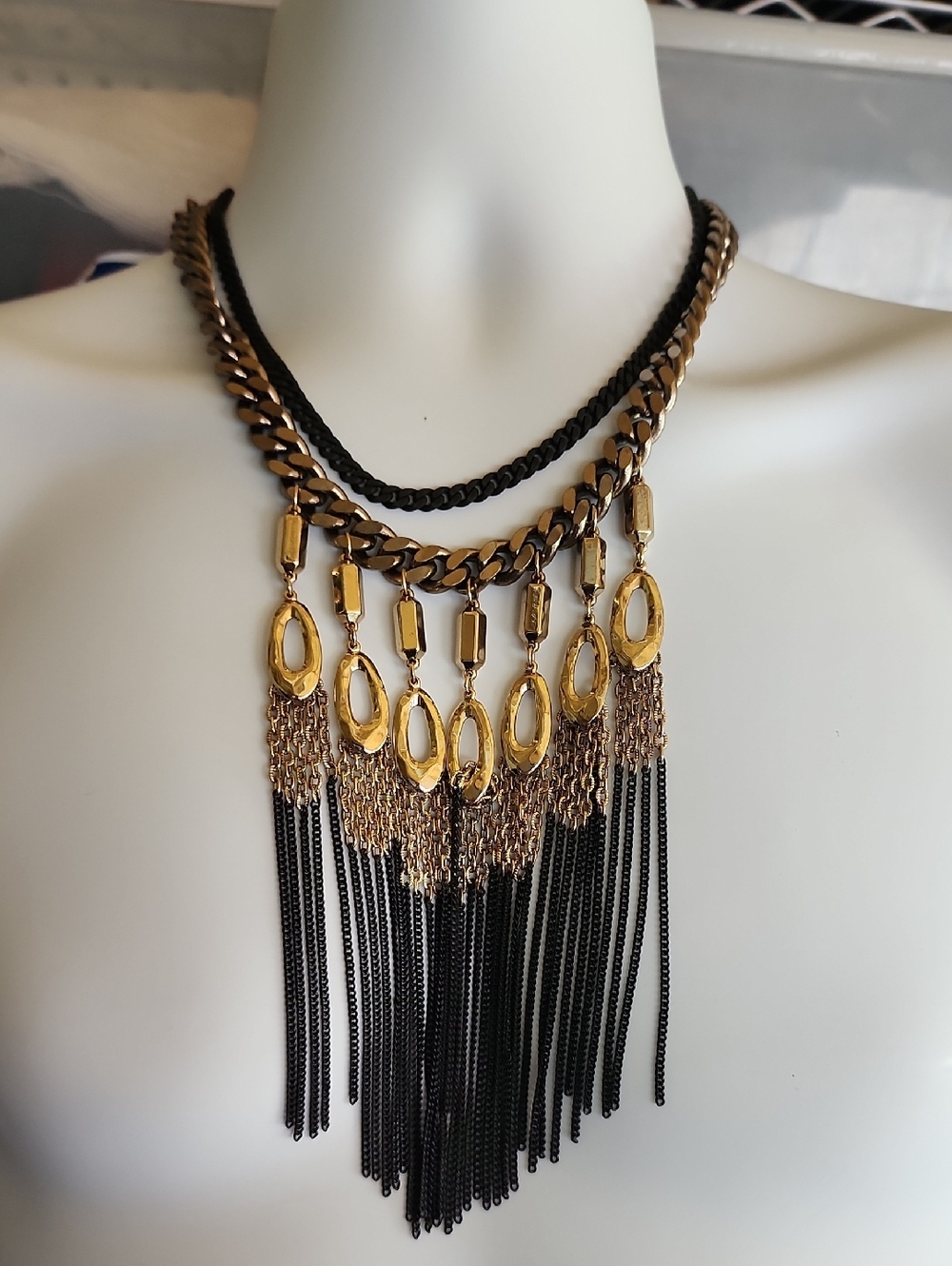 Stella & Dot Lilith Fringe Statement Necklace - Picture 7 of 9